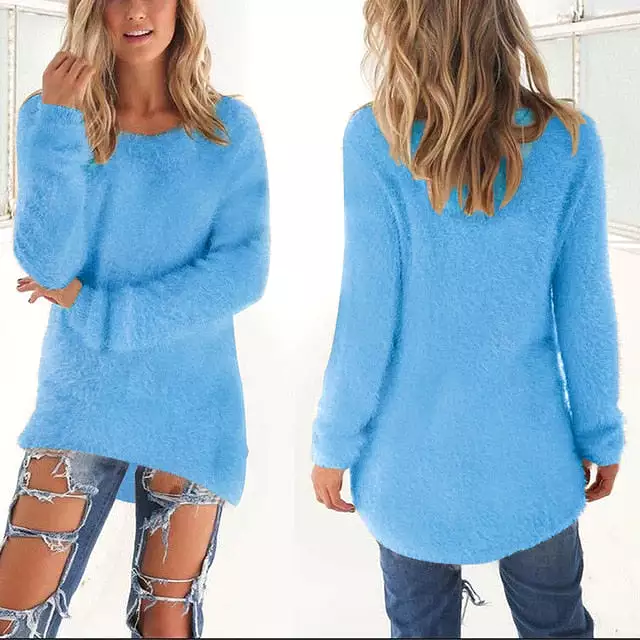 2022 NEW Women's Long Knitted Sweaters Pullovers Jumpers Autumn Winter