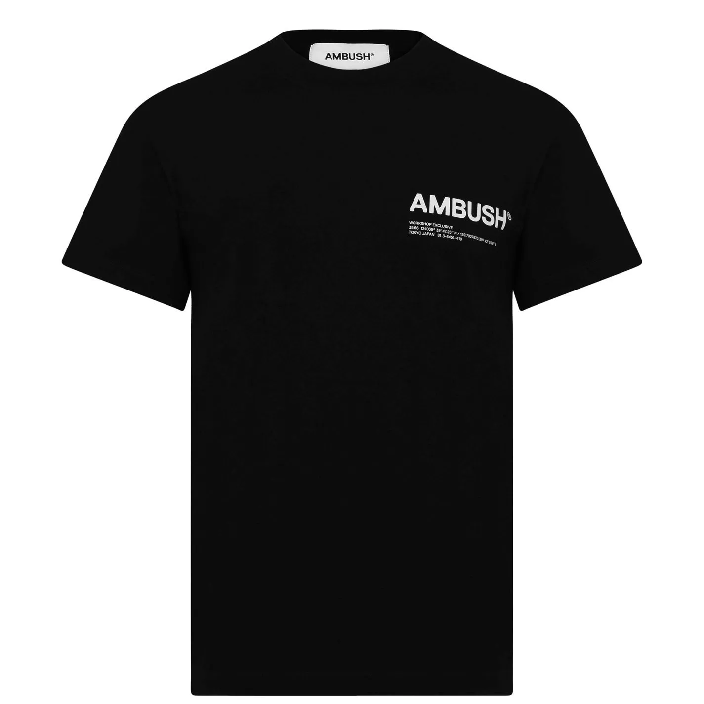 AMBUSH  |Plain Cotton Logo T-Shirts