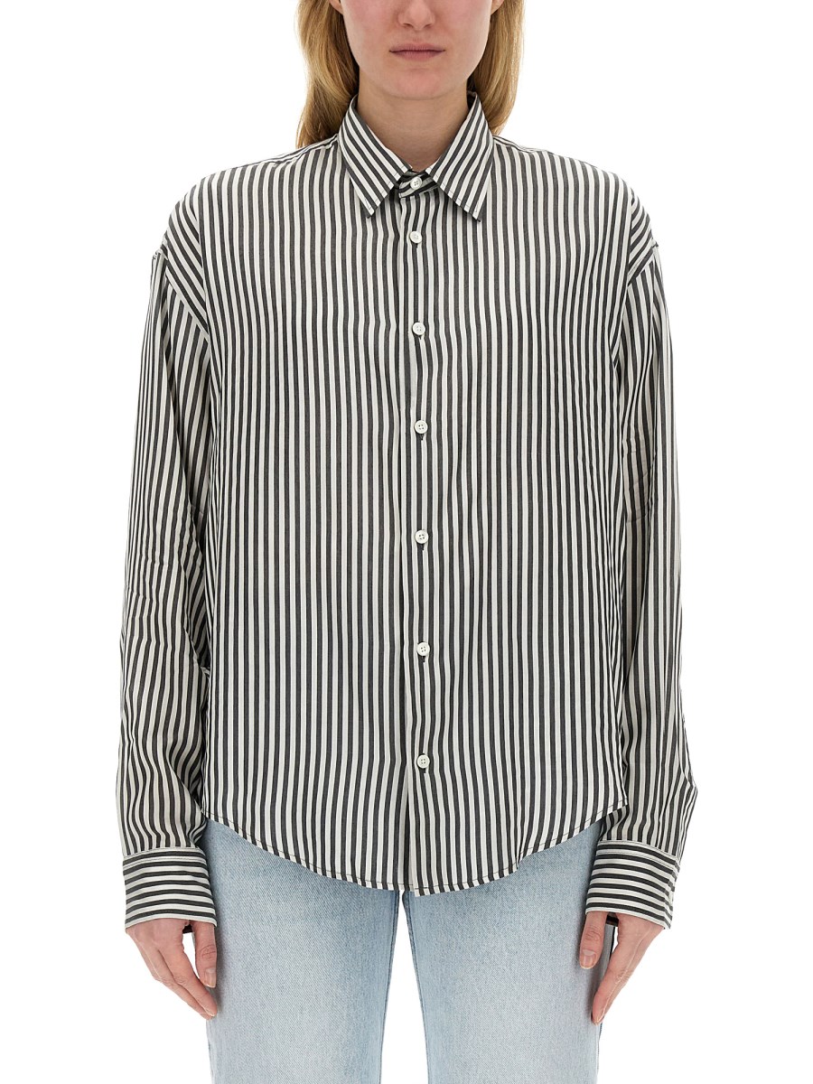 AMI PARIS    BOXY FIT COTTON POPLIN SHIRT