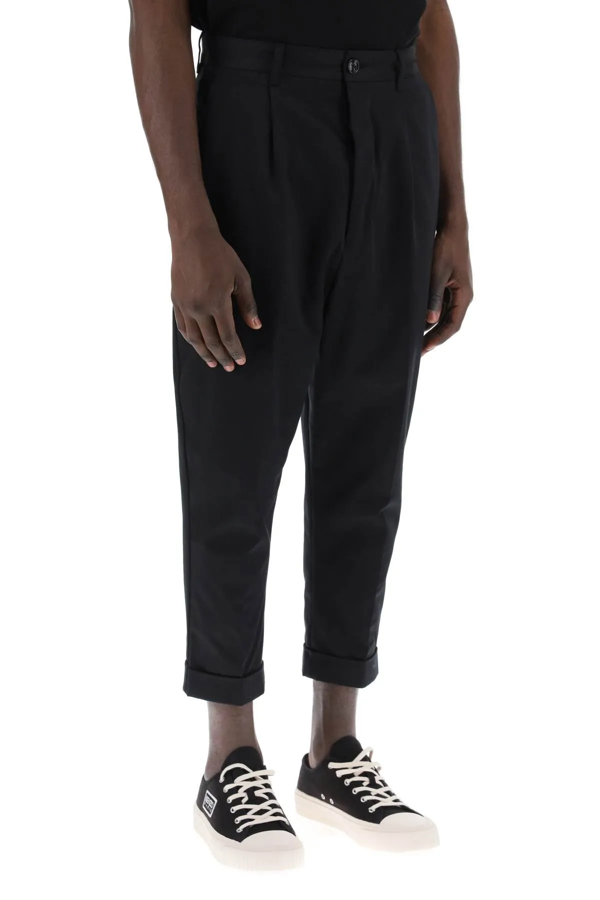 Ami paris cotton carrot pants for men