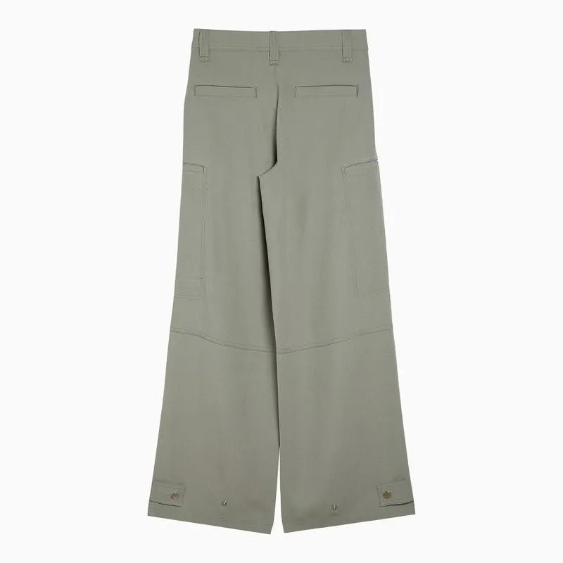 AMI PARIS Green Loose-Fitting Trousers for Women - SS24 Collection