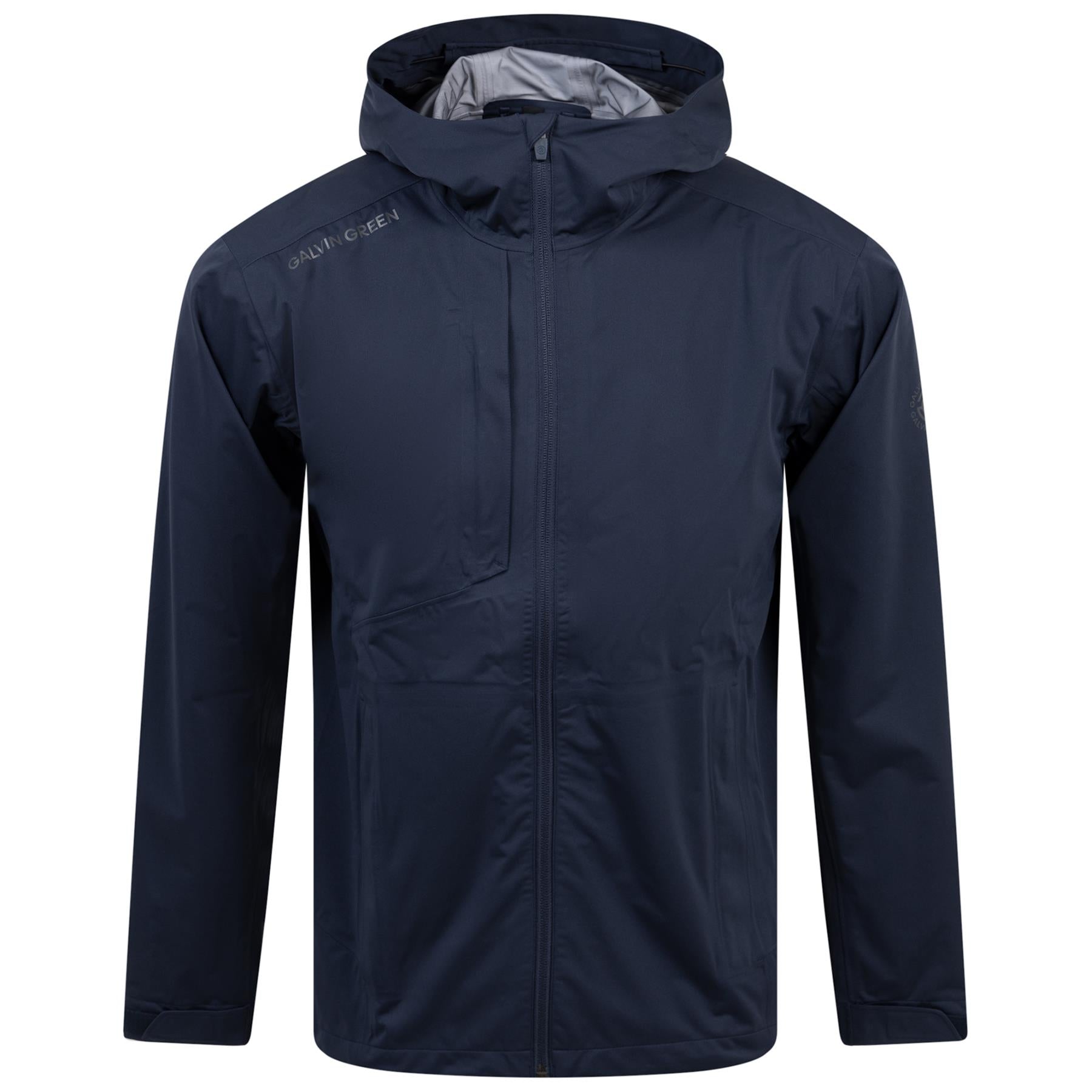 Amos Gore-Tex Full Zip Hooded Waterproof Jacket Navy - SS24