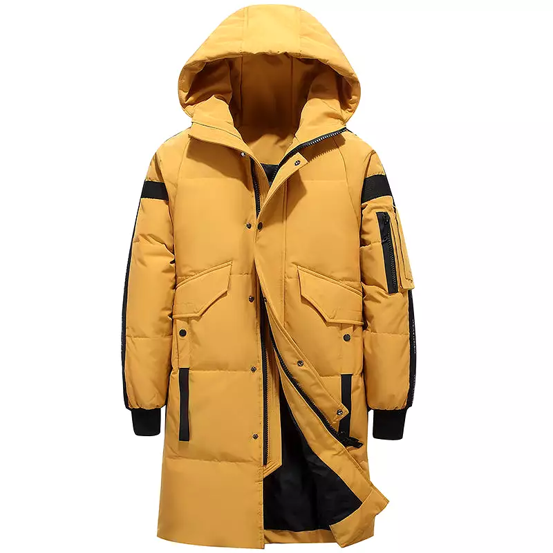 ASHORESHOP Winter Down Jacket Men 80% White Duck Down Jacket