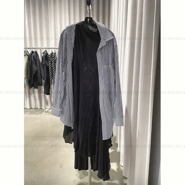 BALENCIAGA  |Stripes Outlet Shirts & Blouses