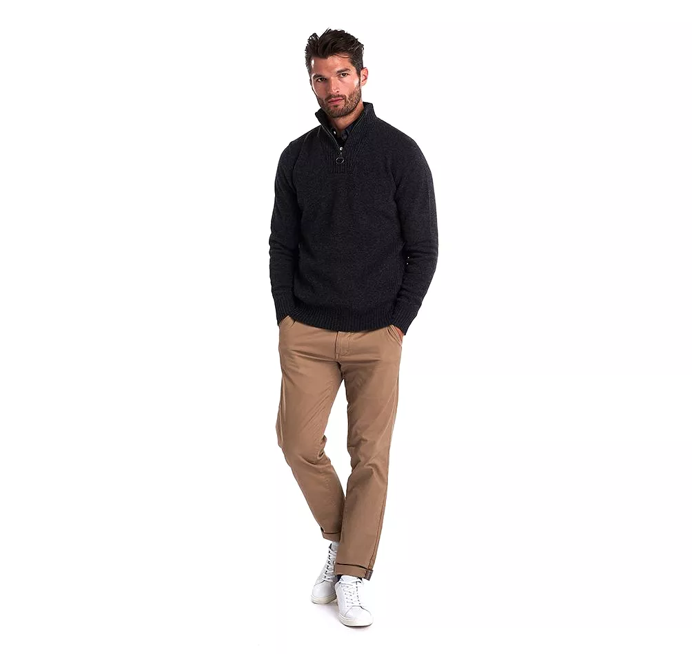 Barbour Men's Essential Lambswool Half Zip Jumper