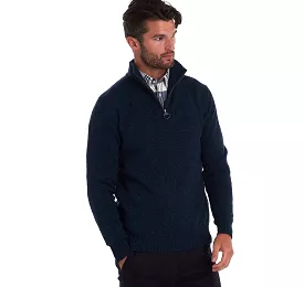 Barbour Men's Essential Lambswool Half Zip Jumper