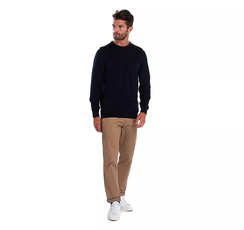 Barbour Men's Pima Cotton Crew Neck Jumper