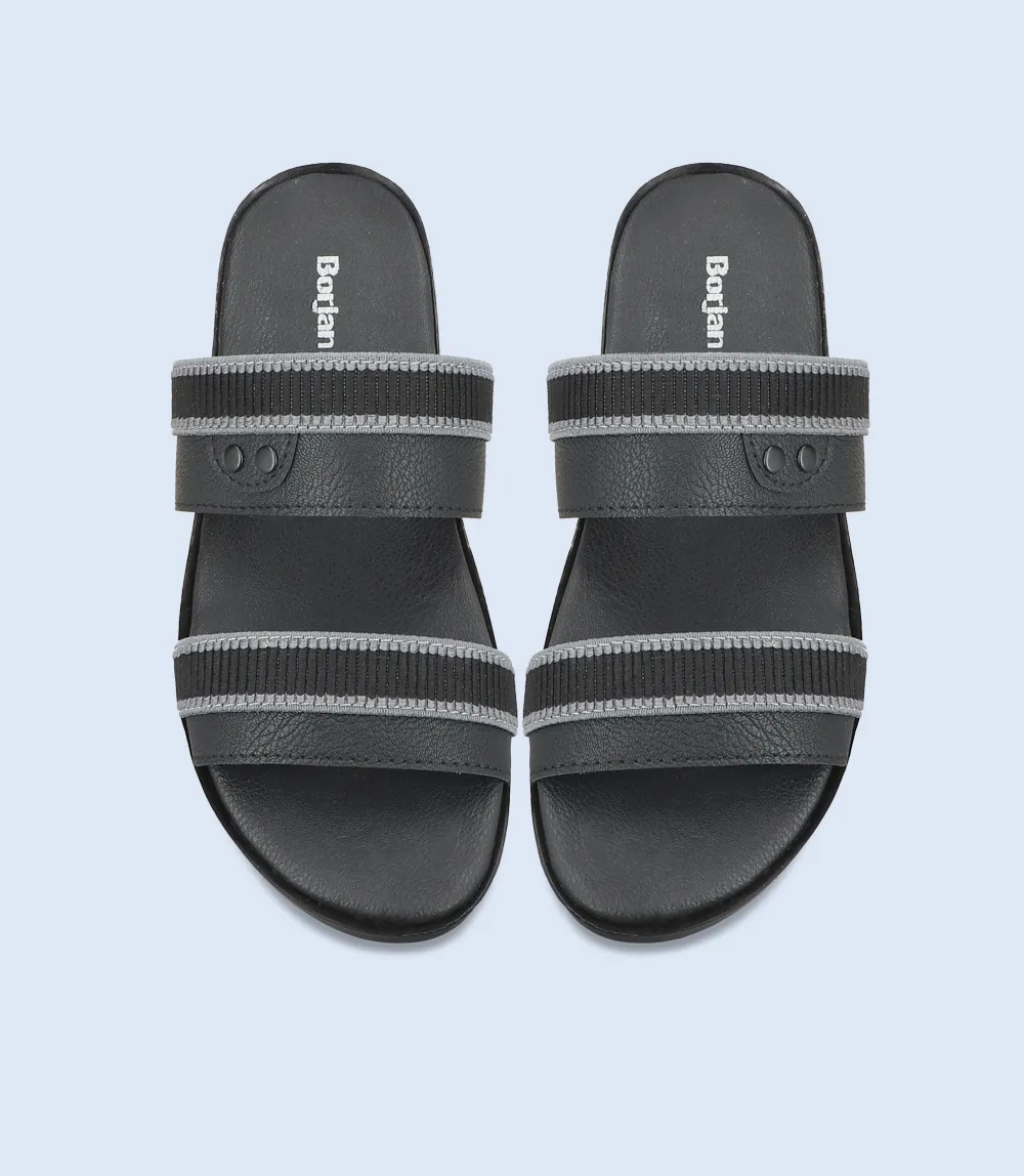 BM5676-BLACK-Men Slipper