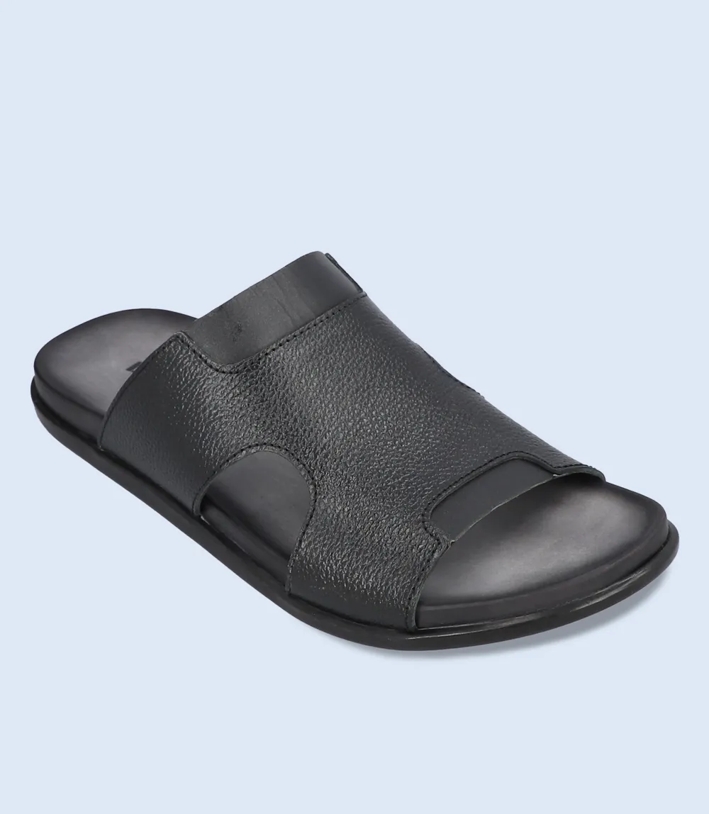 BM5802-Black-Men Slipper