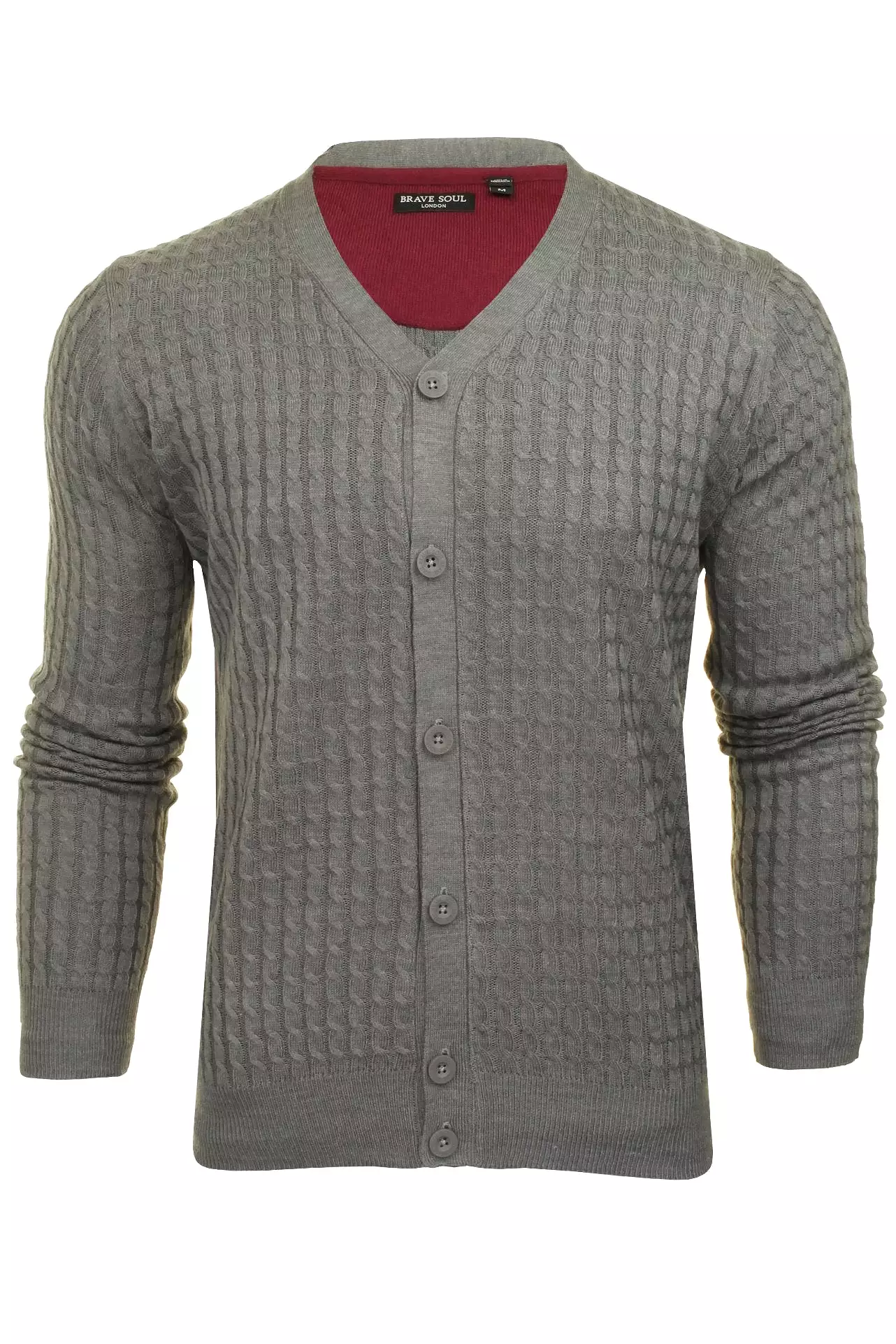 Brave Soul Men's 'Milford' Cable Knit Cardigan