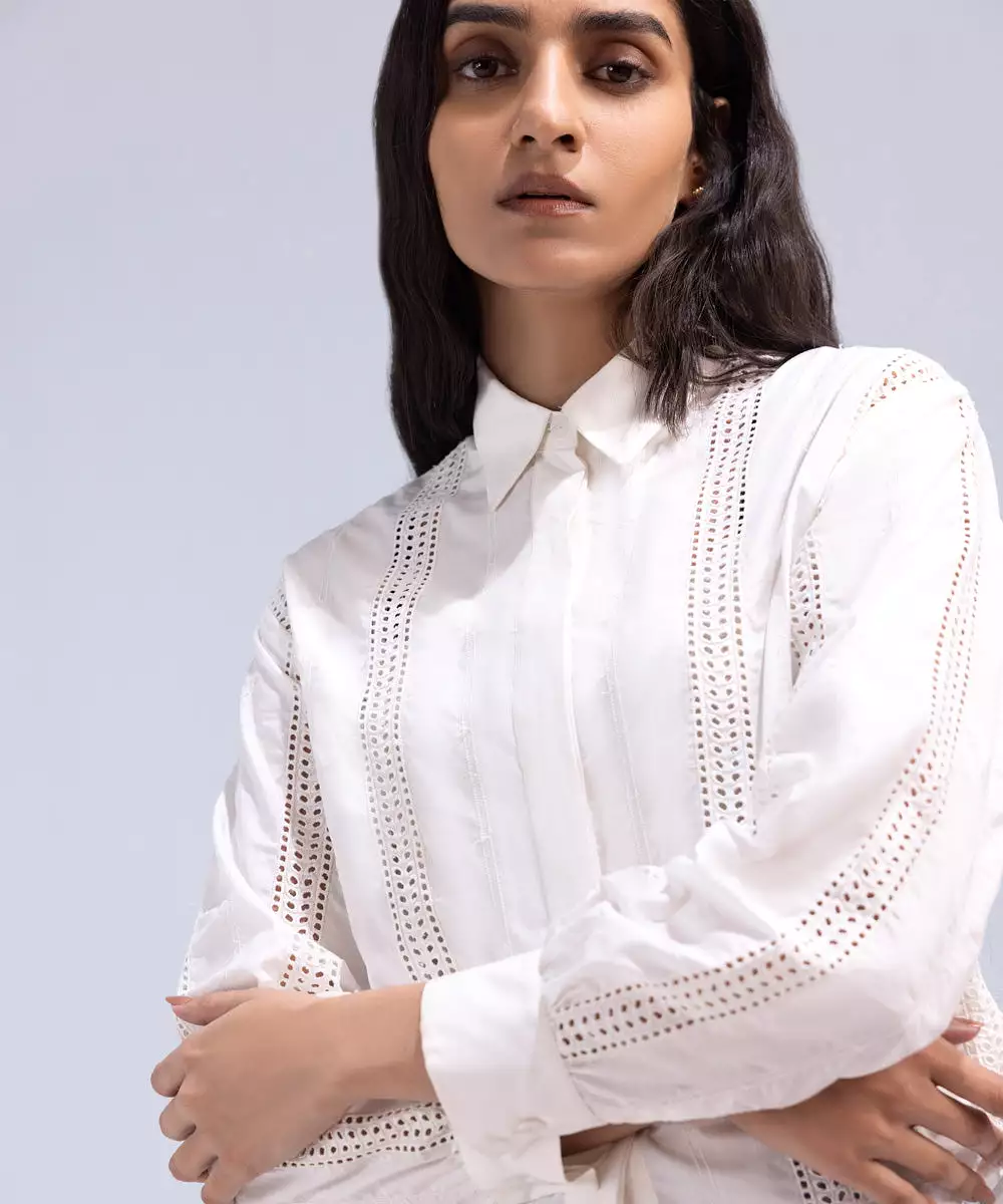 Cotton Shirt With Embroidery