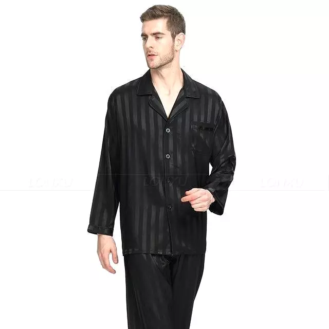 Cozy Stripes Men Pajamas Set