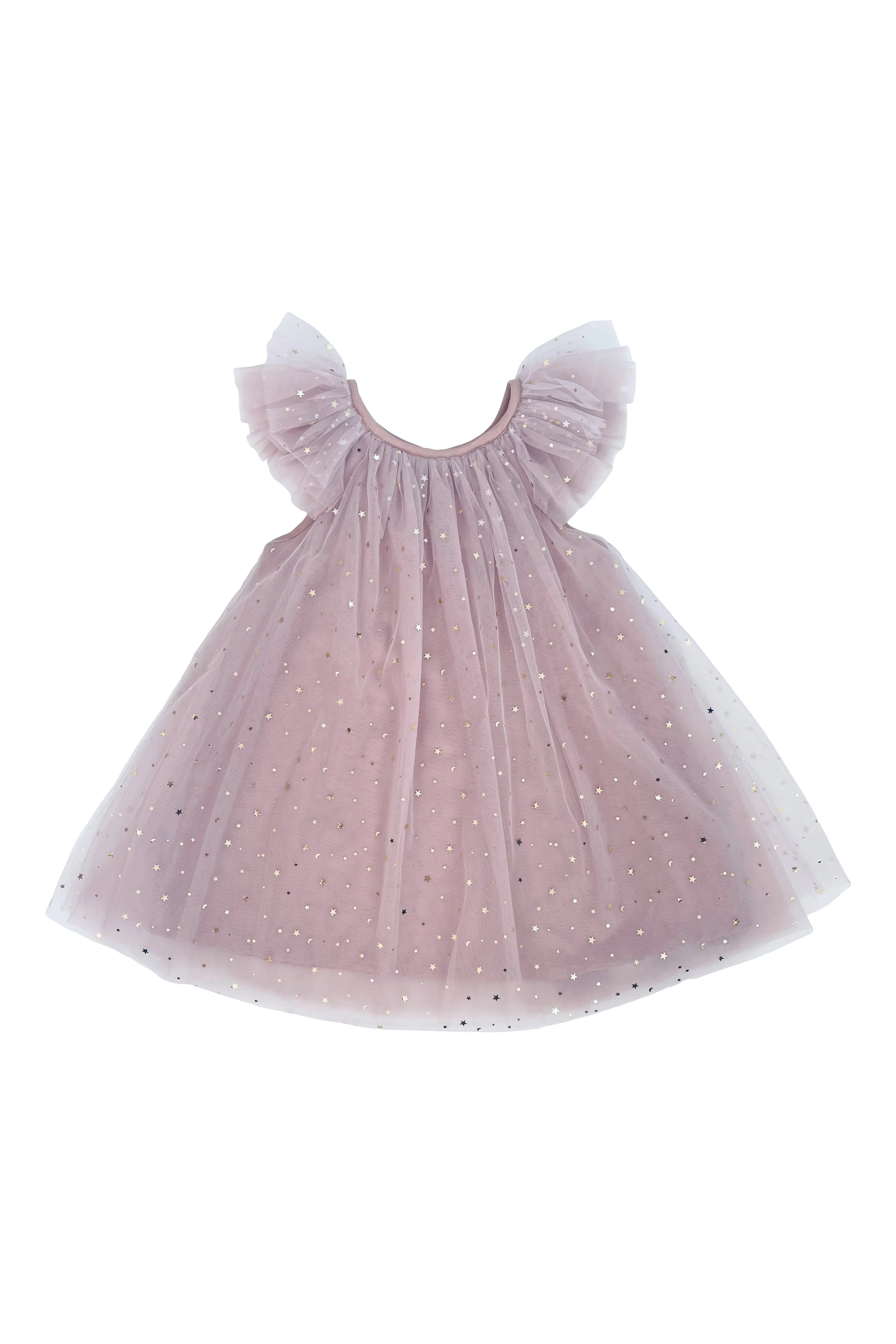 DOLLY STARS & MOON   TULLE FAIRY DRESS dusty violet