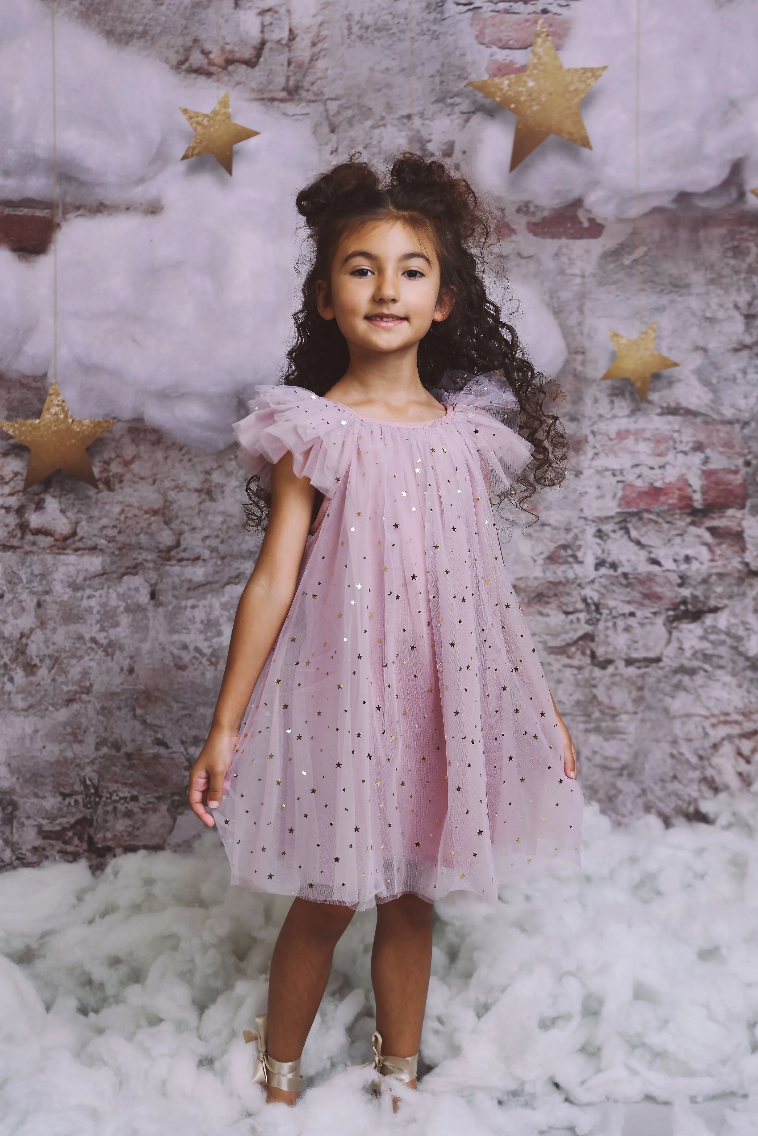 DOLLY STARS & MOON   TULLE FAIRY DRESS dusty violet