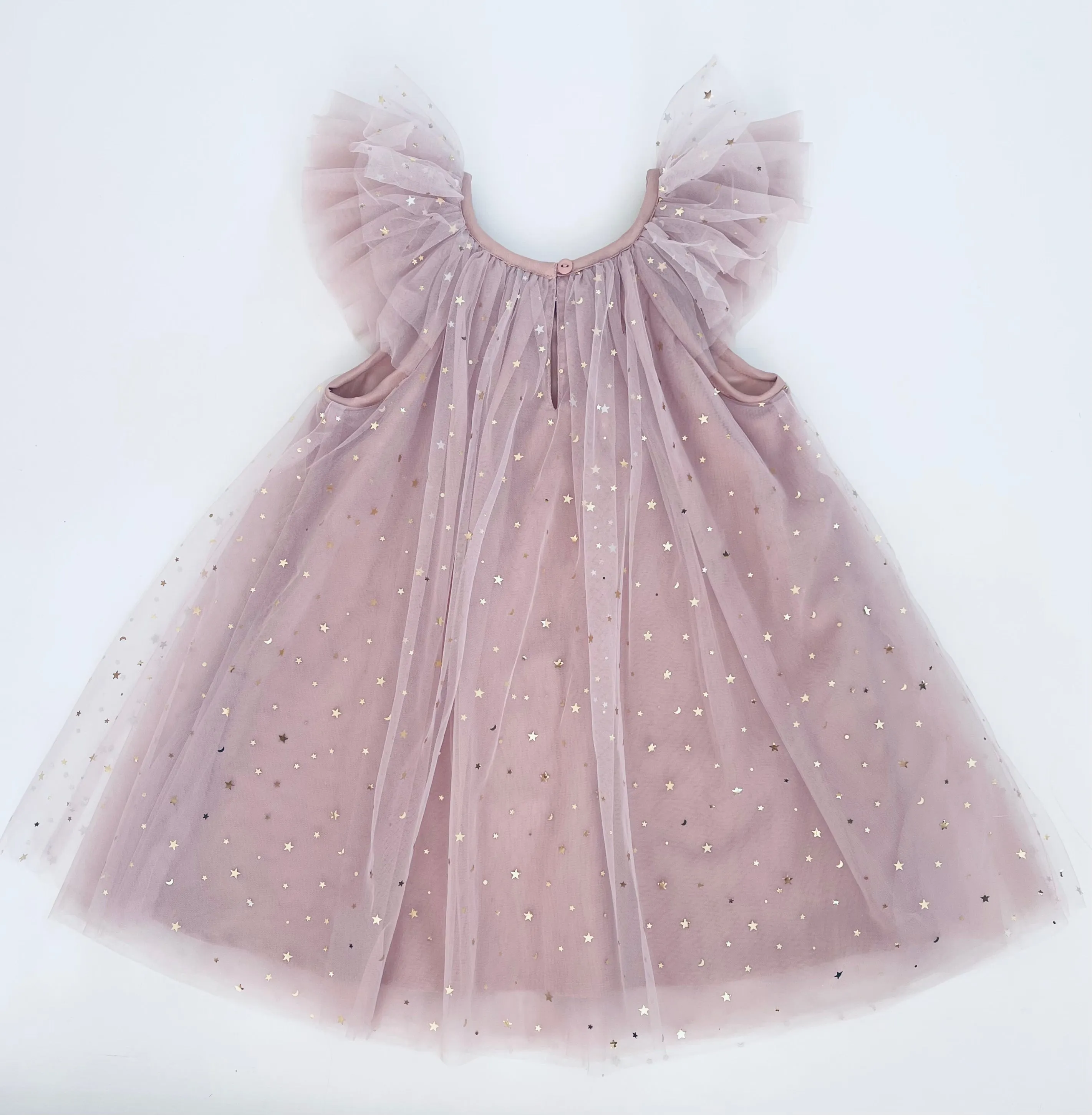 DOLLY STARS & MOON   TULLE FAIRY DRESS dusty violet