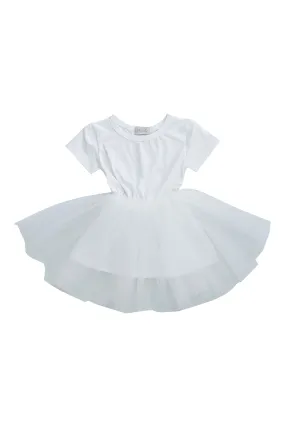 DOLLY TUTULLY T-SHIRT TUTU DRESS white