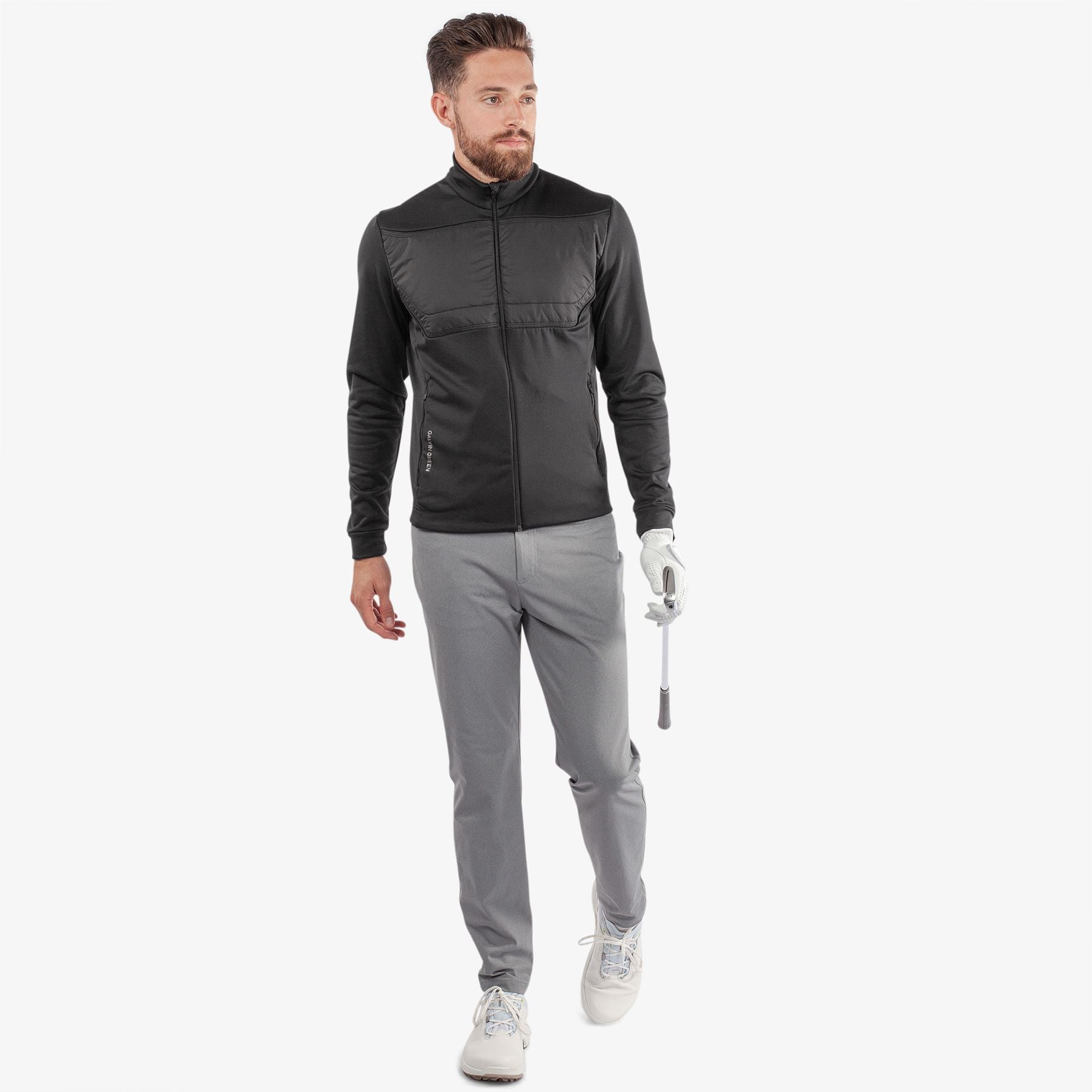 Dylan Insula Full Zip Hybrid Jacket Black - SS24