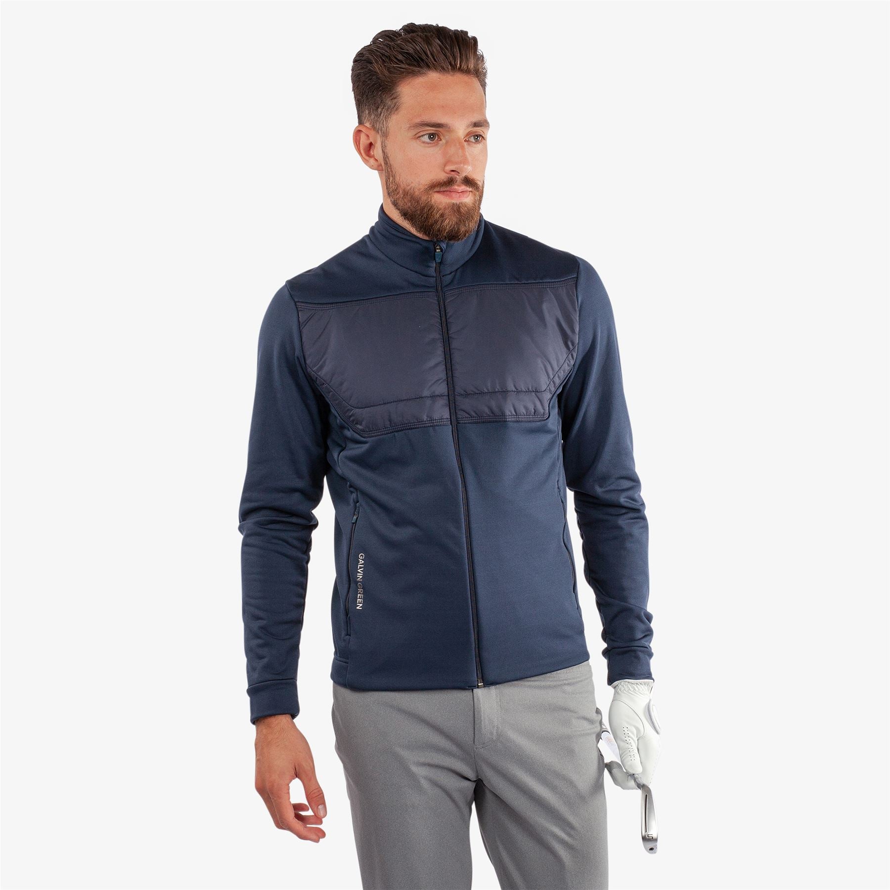 Dylan Insula Full Zip Hybrid Jacket Navy - SS24