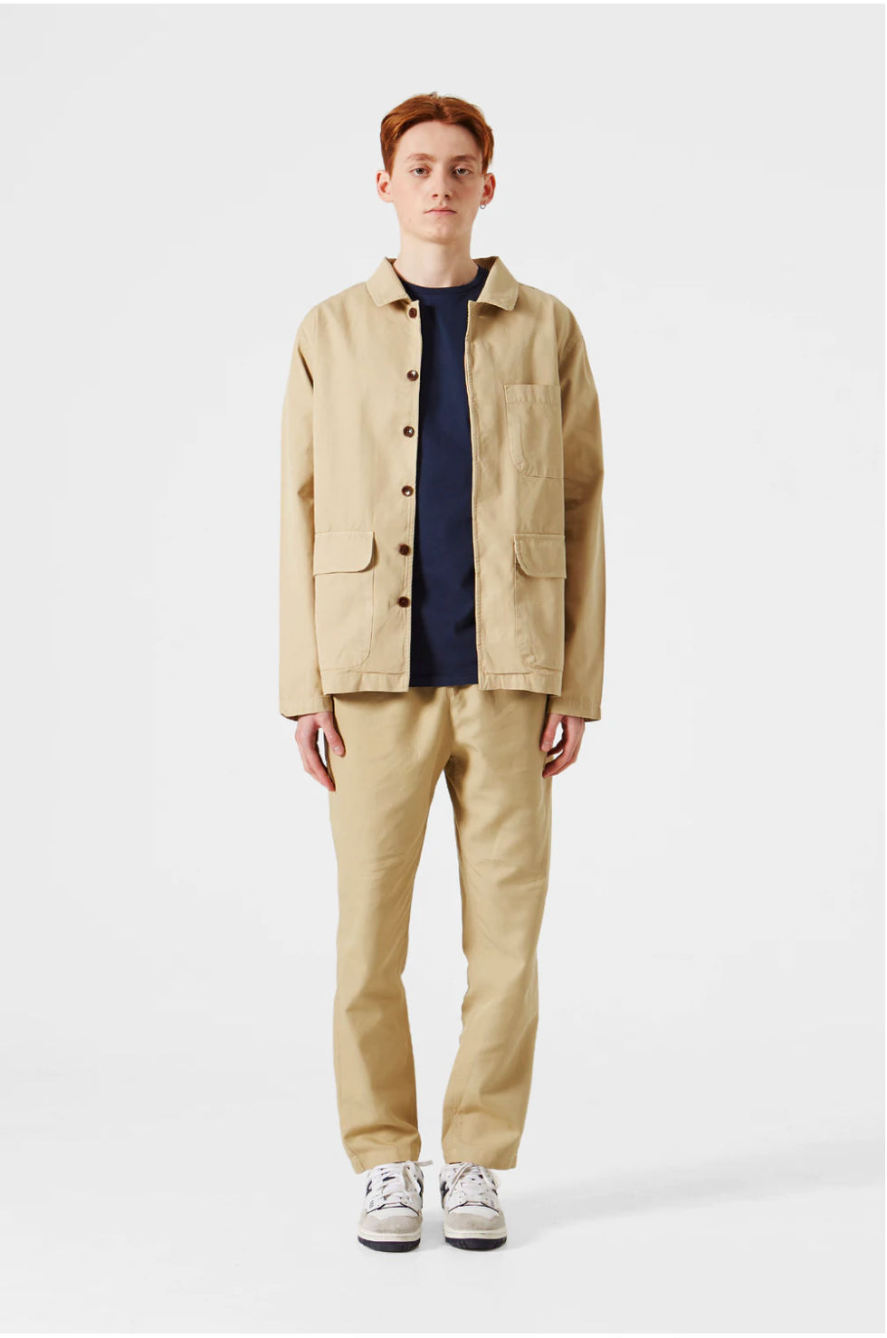 Edmmond Studios Dune Jacket - Plain Light Beige