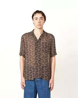 Embroidered Shirt in Petrol