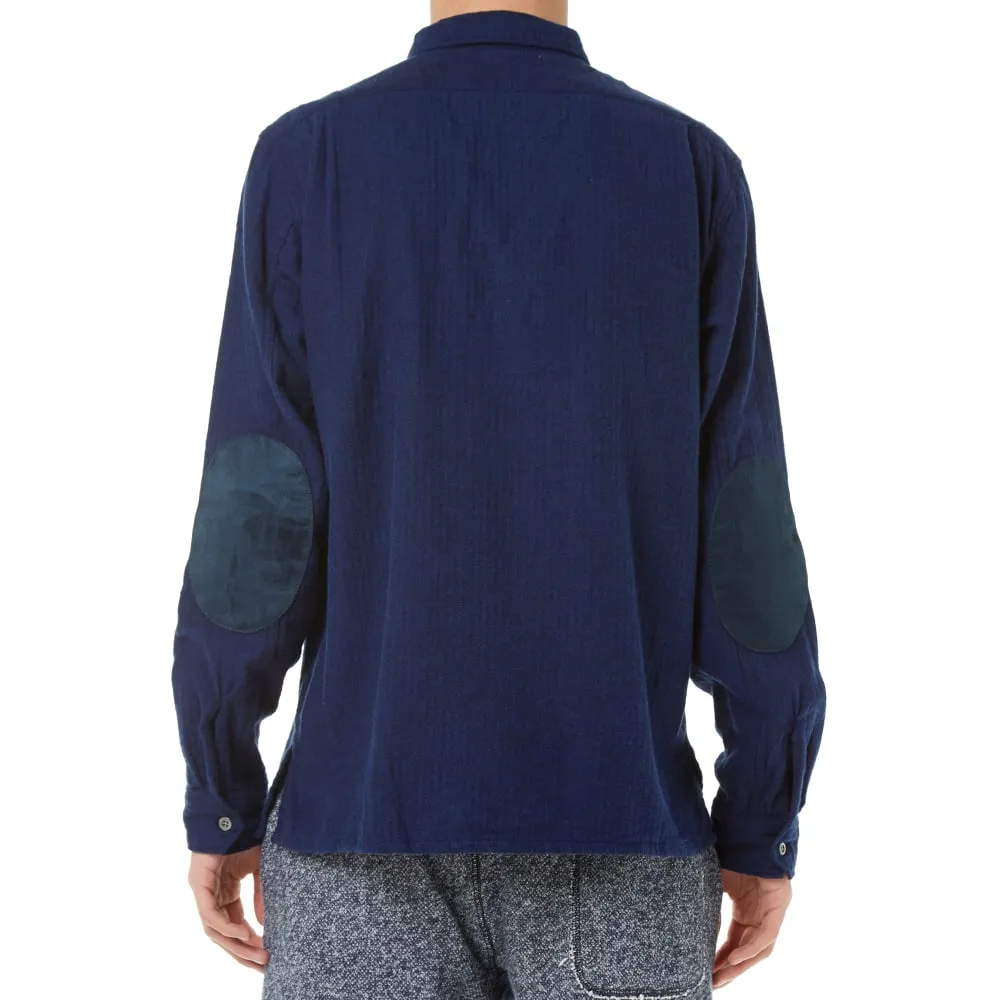 Engineered Garments Classic ShirtDark Navy Brushed Herringbone