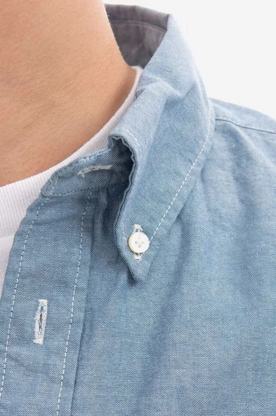 Engineered Garments cotton shirt Engineered Garments 19 Century BD men's blue color