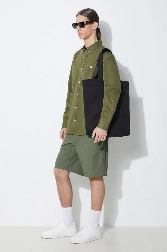 Engineered Garments cotton shorts Fatigue Short green color OR271.CT010