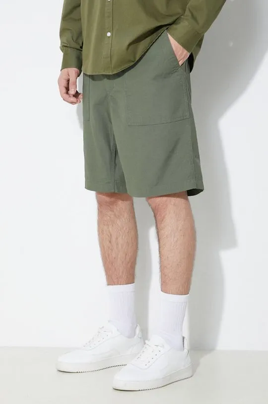 Engineered Garments cotton shorts Fatigue Short green color OR271.CT010