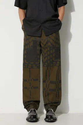 Engineered Garments cotton trousers Fatigue Pant green color 23F1F004.CT255