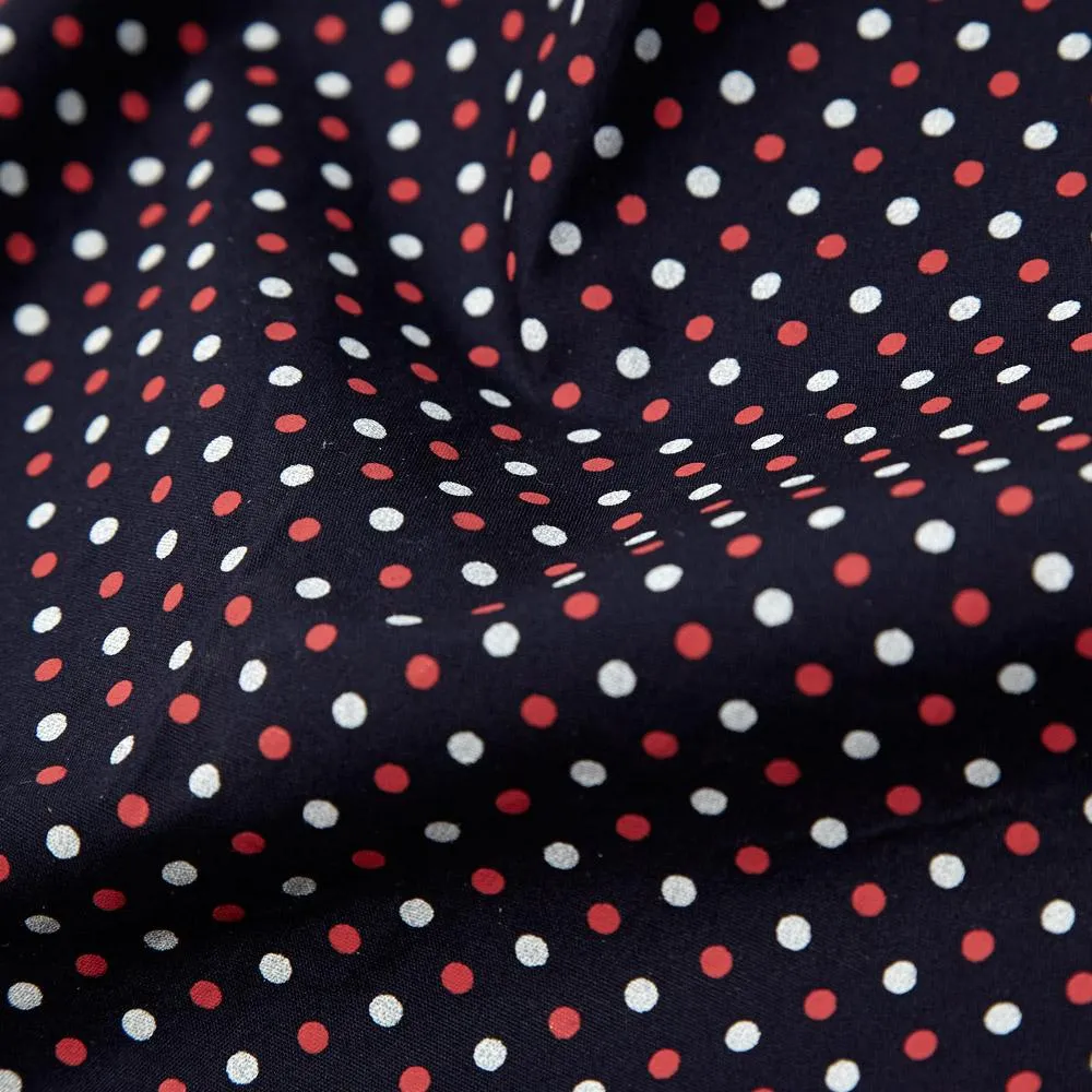 Engineered Garments Mini Pocket SquareNavy Polka Dot