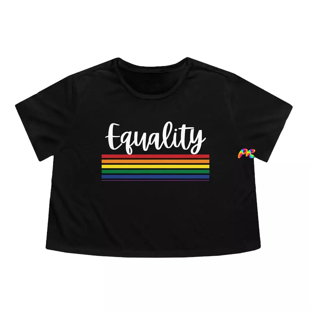 Equality Women's Flowy Cropped T-Shirt