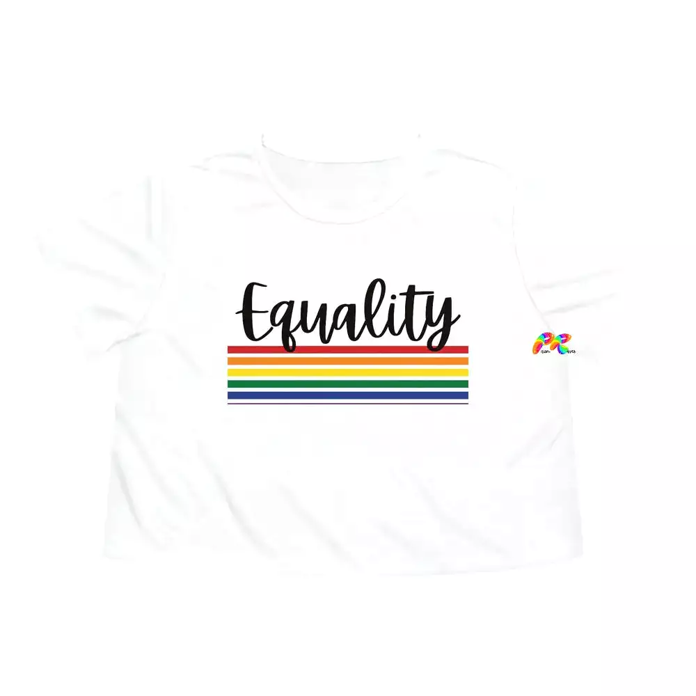 Equality Women's Flowy Cropped T-Shirt