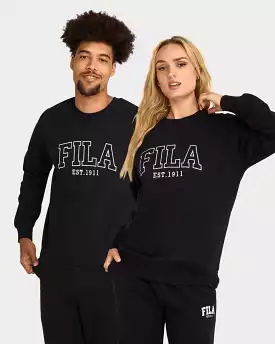 FILA UNISEX UC4.ZERO BLACK CREW SWEATSHIRT