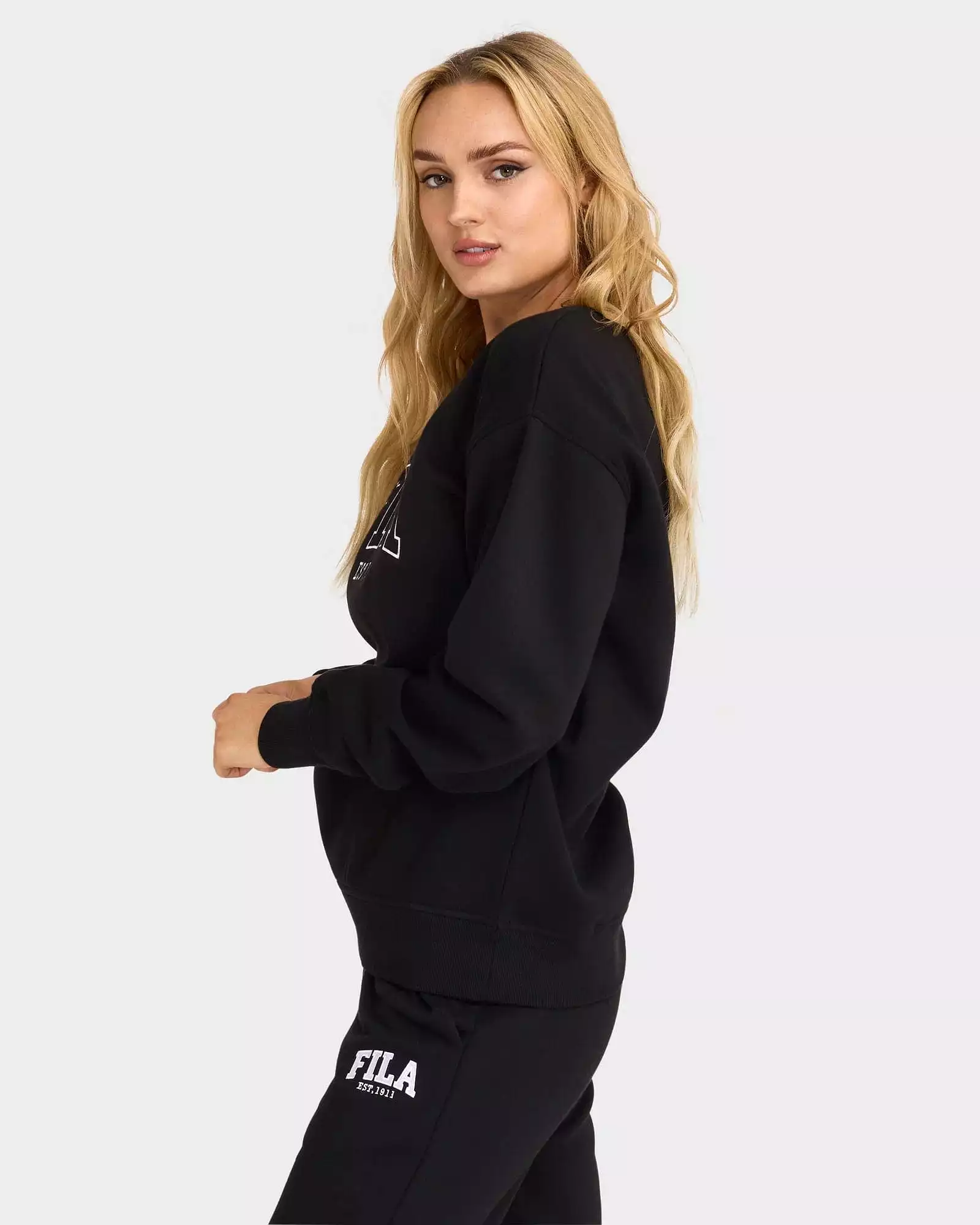 FILA UNISEX UC4.ZERO BLACK CREW SWEATSHIRT