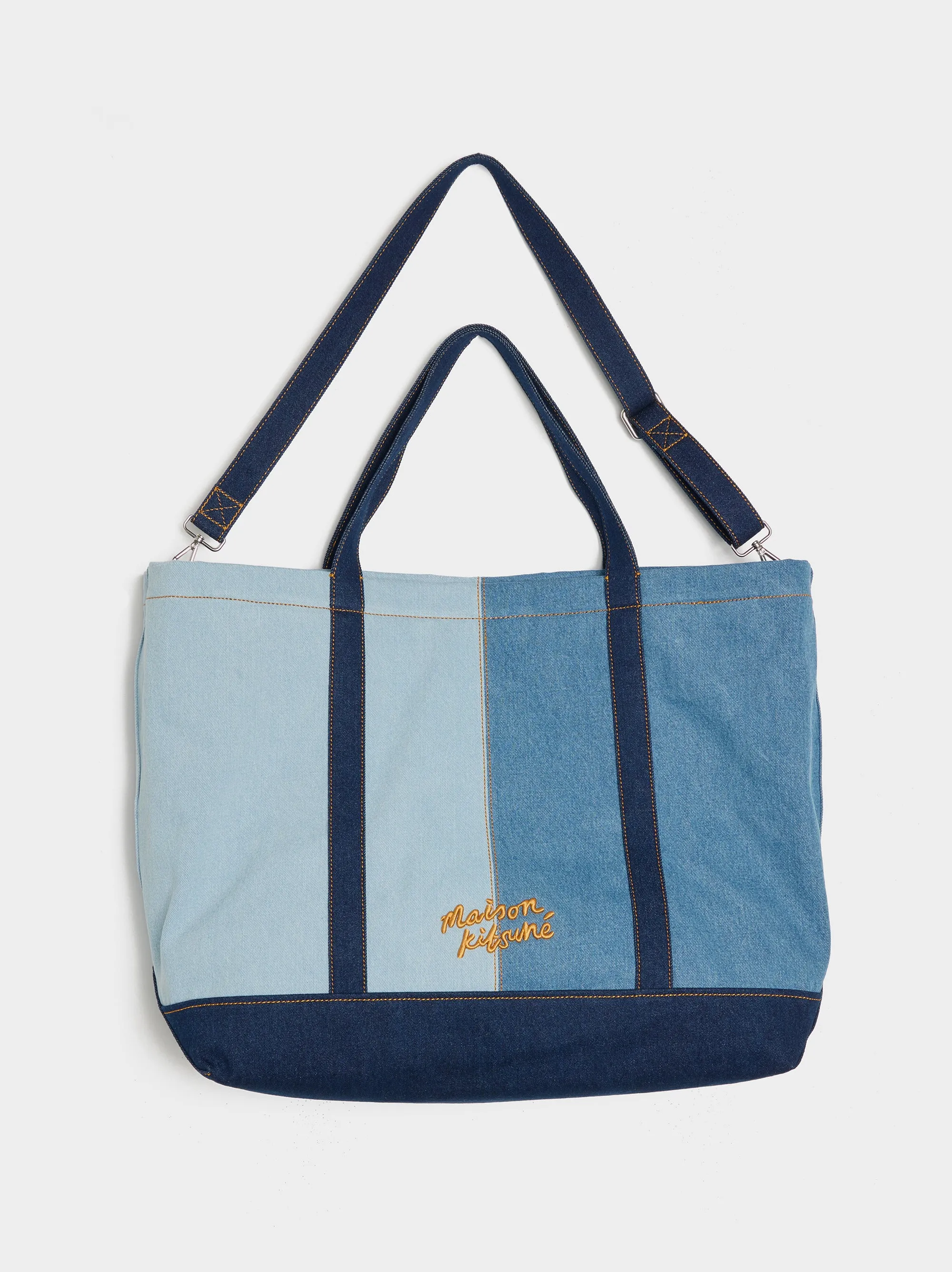 Fox Head Denim Weekender Tote, Washed Indigo