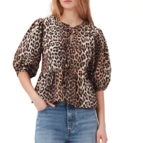 Ganni  |Leopard Patterns Shirts & Blouses