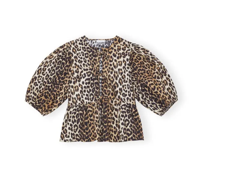 Ganni  |Leopard Patterns Shirts & Blouses