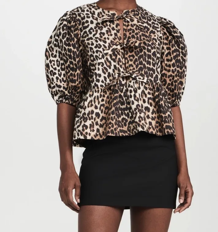 Ganni  |Leopard Patterns Shirts & Blouses