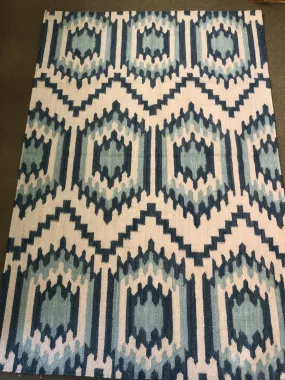 Handwoven Wool Rug in Southwestern, Native American style.  23475