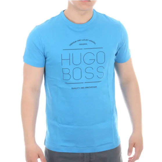 Hugo Boss  |Cotton Short Sleeves Logo T-Shirts