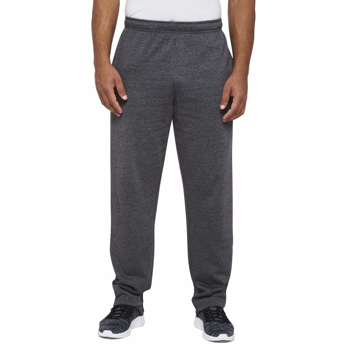 INSPORT MEN'S ASPEN CHARCOAL TRACKPANTS (OPEN LEG)