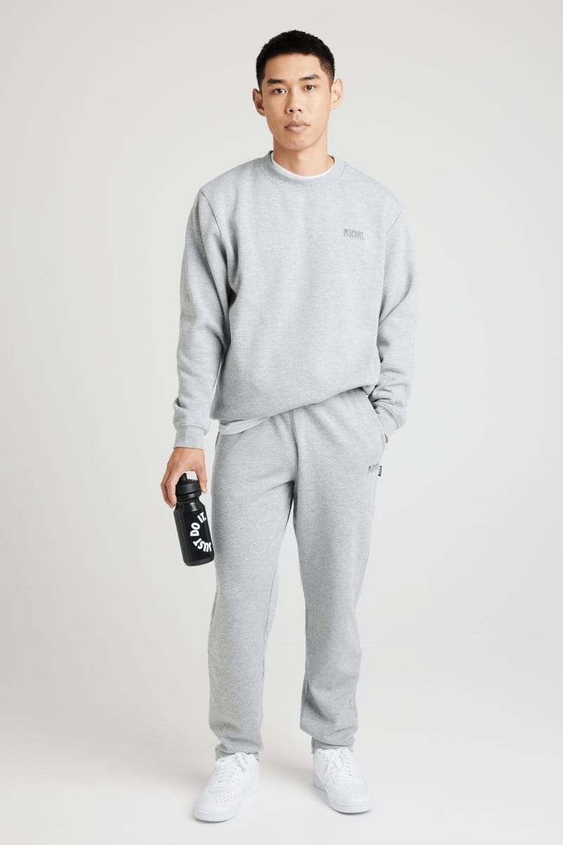 INSPORT MEN'S ASPEN GREY TRACKPANTS (OPEN LEG)