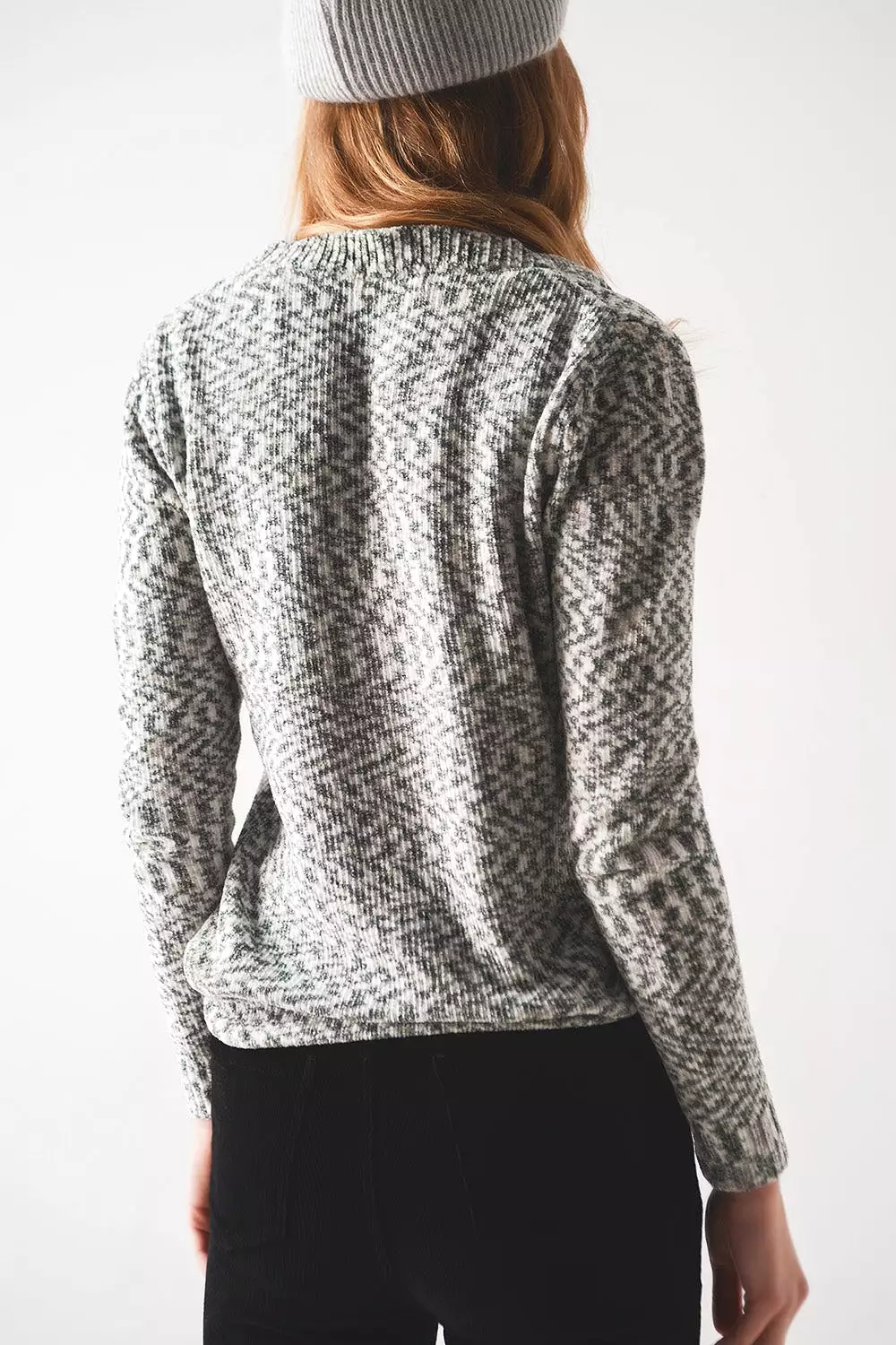 Jumper in Chenille in Black