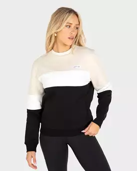 LADIES FLEECE-CREW NECK-COCO