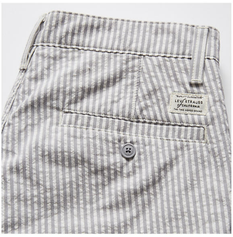 LEVI’S MEN’S XX CHINO AUTHENTIC SHORT - MARLON STRIPE WEATHERVANE