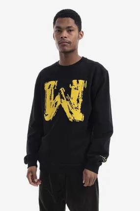 Maharishi cotton sweatshirt Chanile W x Warhol men's black color