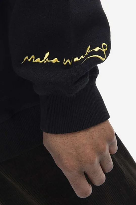 Maharishi cotton sweatshirt Chanile W x Warhol men's black color