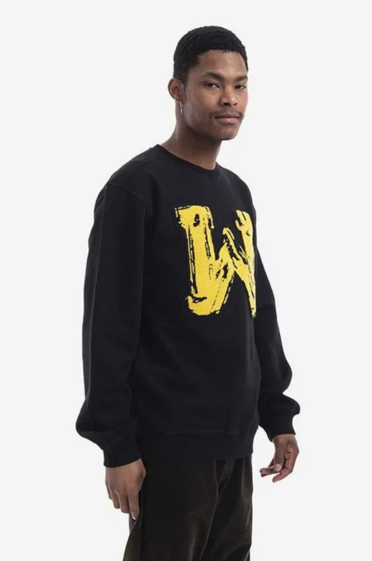 Maharishi cotton sweatshirt Chanile W x Warhol men's black color