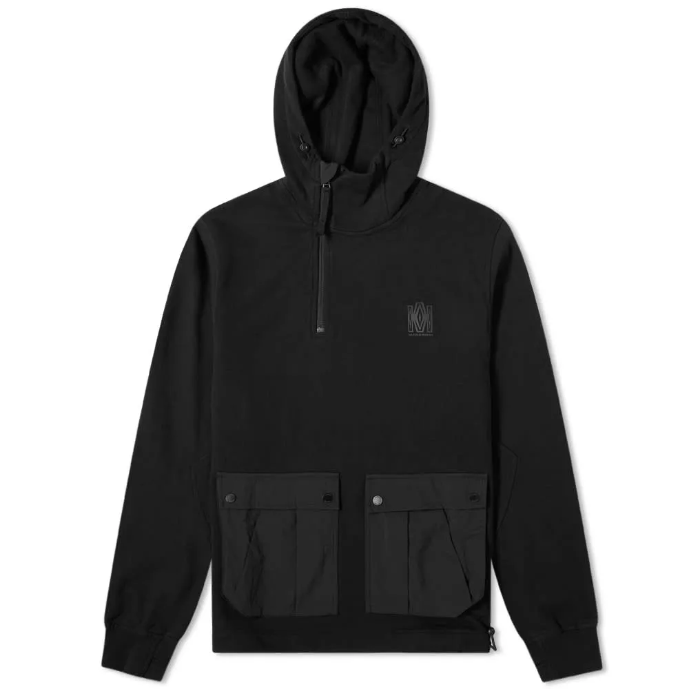 Maharishi Tech Pocket Popover HoodieBlack