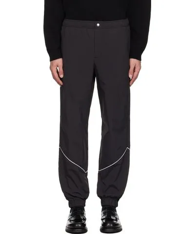 Maison Kitsune Black Technical Trousers